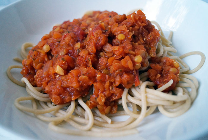 vegane Bolognese mit Linsen | mindfoody