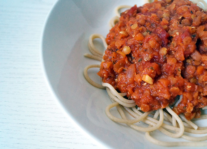 vegane Bolognese mit Linsen | mindfoody